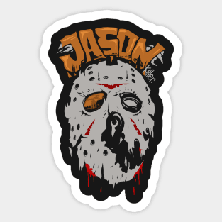 Jason killer mask Sticker